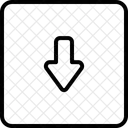 Down Direction Indicator Icon