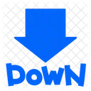 Down Arrow Sign Icon