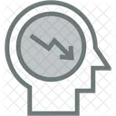 Down Thought Mind Mapping Icon