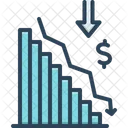 Down Downward Graph Chart Icon