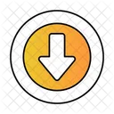 Down Arrow Down Direction Icon