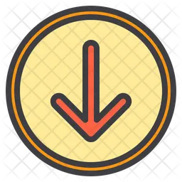 Down Arrow  Icon