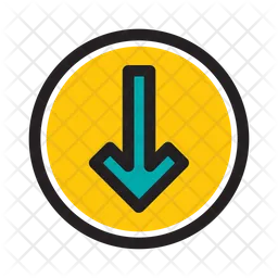 Down Arrow  Icon