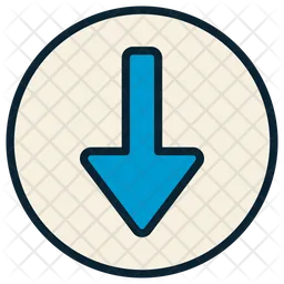 Down Arrow  Icon