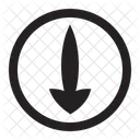 Down Arrow  Icon