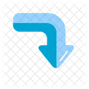Down Arrow  Icon