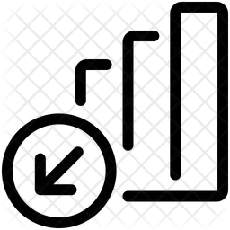 下降チャート  アイコン
