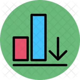 Down Chart  Icon