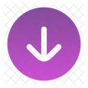 Down circle  Icon