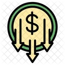 Down currency  Icon