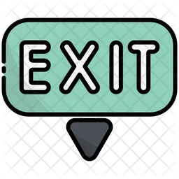 Down Exit  Icon