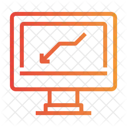 Down Graph  Icon