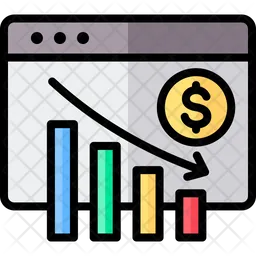 Down Graph  Icon