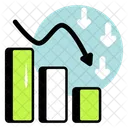 Bank Down Down Graph Chart Down Icon