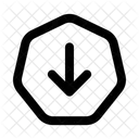 Down heptagonarrow  Icon