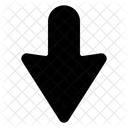 Arrow Down Bottom Icon