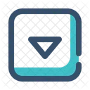 Down Slide Rectangle Icon