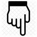 Down Down Side Hand Icon