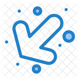 Down Left Arrow  Icon