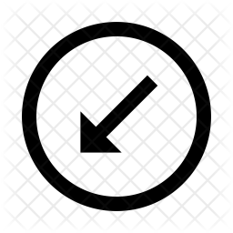 Down left arrow Icon