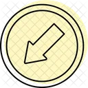 Down left arrow  Icon