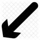 Down Left Arrow Icon Icon