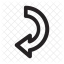 Down Left Arrow  Icon