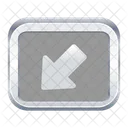 Down Left Arrow  Icon
