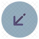 Down Left  Icon