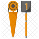 Down Markers Number One Field Marker Icon