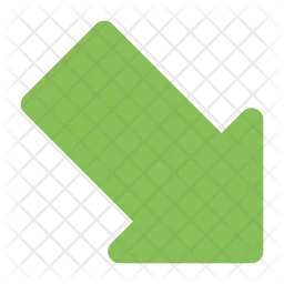 Down Right Arrow  Icon