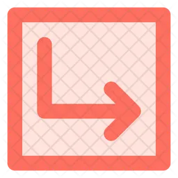 Down right arrow  Icon