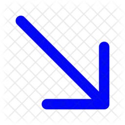 Down Right Arrow  Icon