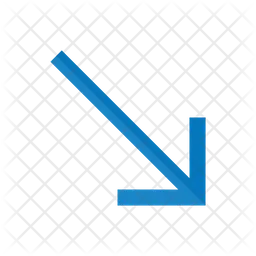 Down Right Arrow  Icon