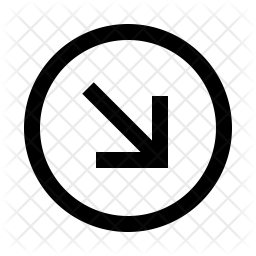 Down right arrow Icon