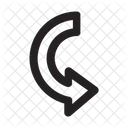 Down Right Arrow  Icon