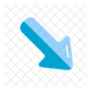 Down Right Arrow  Icon