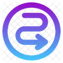 Down Right Arrow  Icon