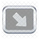 Down Right Arrow  Icon