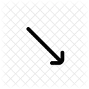 Down Right Diagonal Icon
