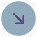Down Right  Icon
