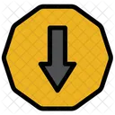 Down Sign  Icon