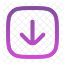 Down square  Icon