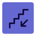 Down Stairs Icon