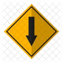 Down Straight Way Down Straight Icon
