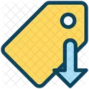 Down Tag  Icon