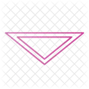 Down Triangular Arrows Icon
