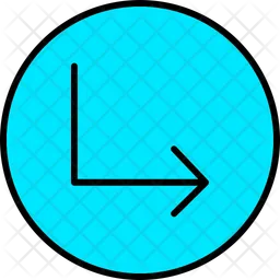 Down Turn Left  Icon