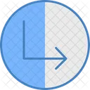 Down Turn Left  Icon