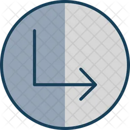 Down Turn Left  Icon